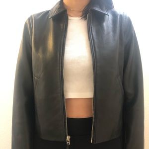everlane leather jacket